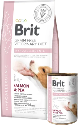 Envase técnico de Brit Veterinary Diets Hypoallergenic